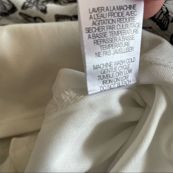 Classic Editions butterfly print short sleeved blouse  CUTE - Picture 5 of 11